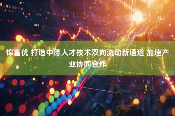 锦富优 打造中德人才技术双向流动新通道 加速产业协同合作
